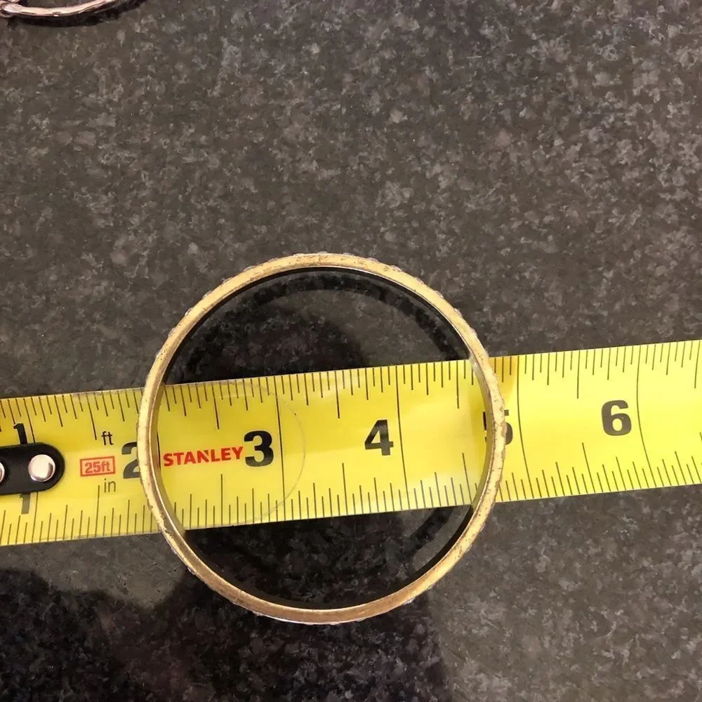 Rustic Bronze Boho Bangle Bracelets Set - Picture 3 of 3